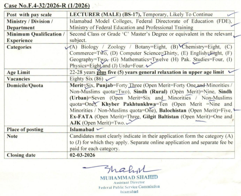 Lecturer jobs Female