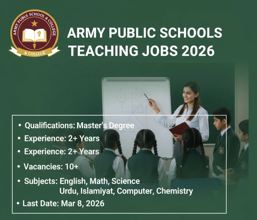 Army public schools teaching jobs