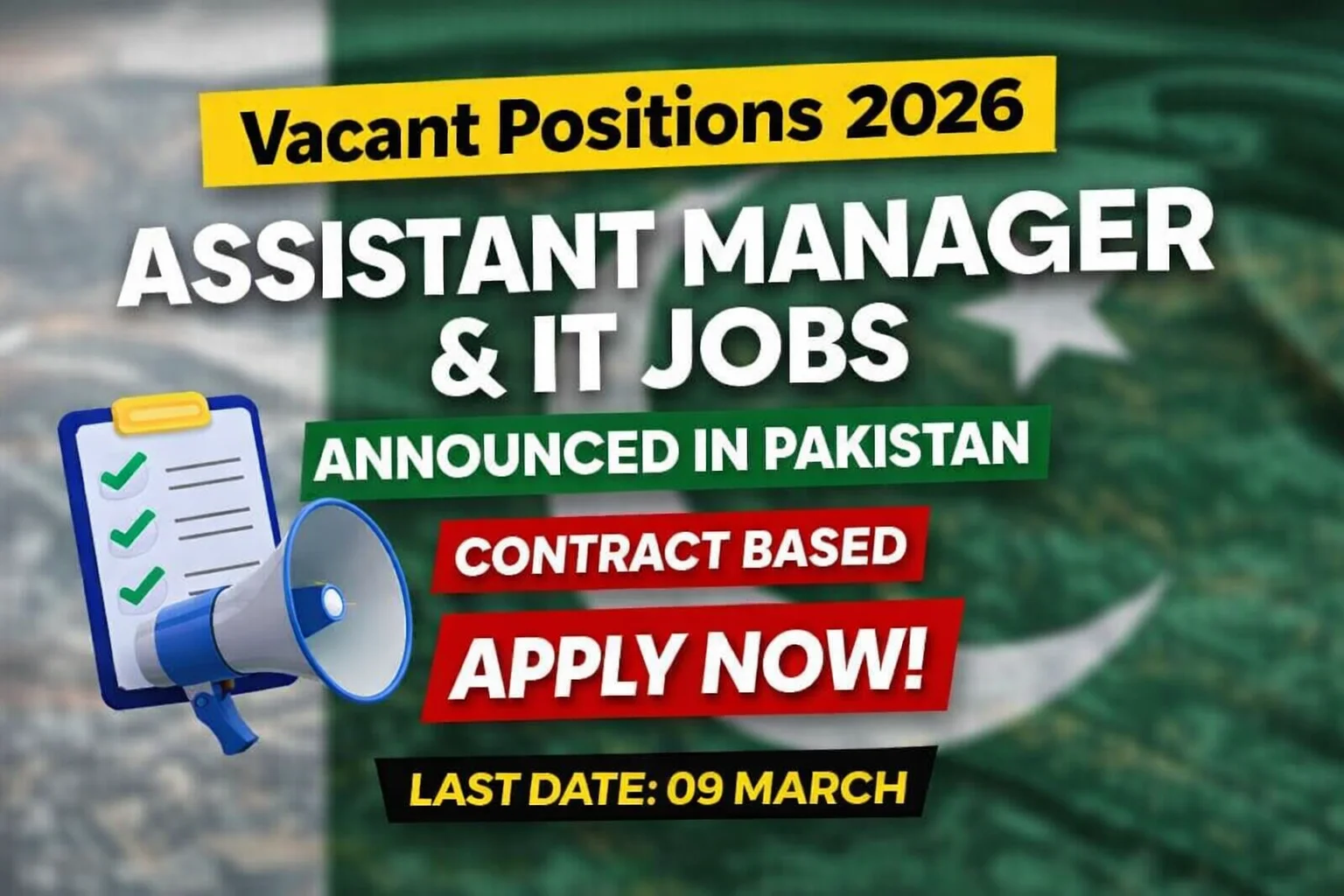 Assistant Manager & IT Jobs 2026
