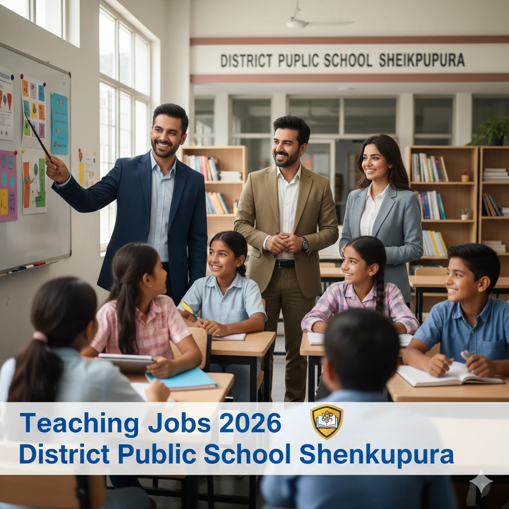 Teaching Jobs 2026 District Public School Sheikhupura