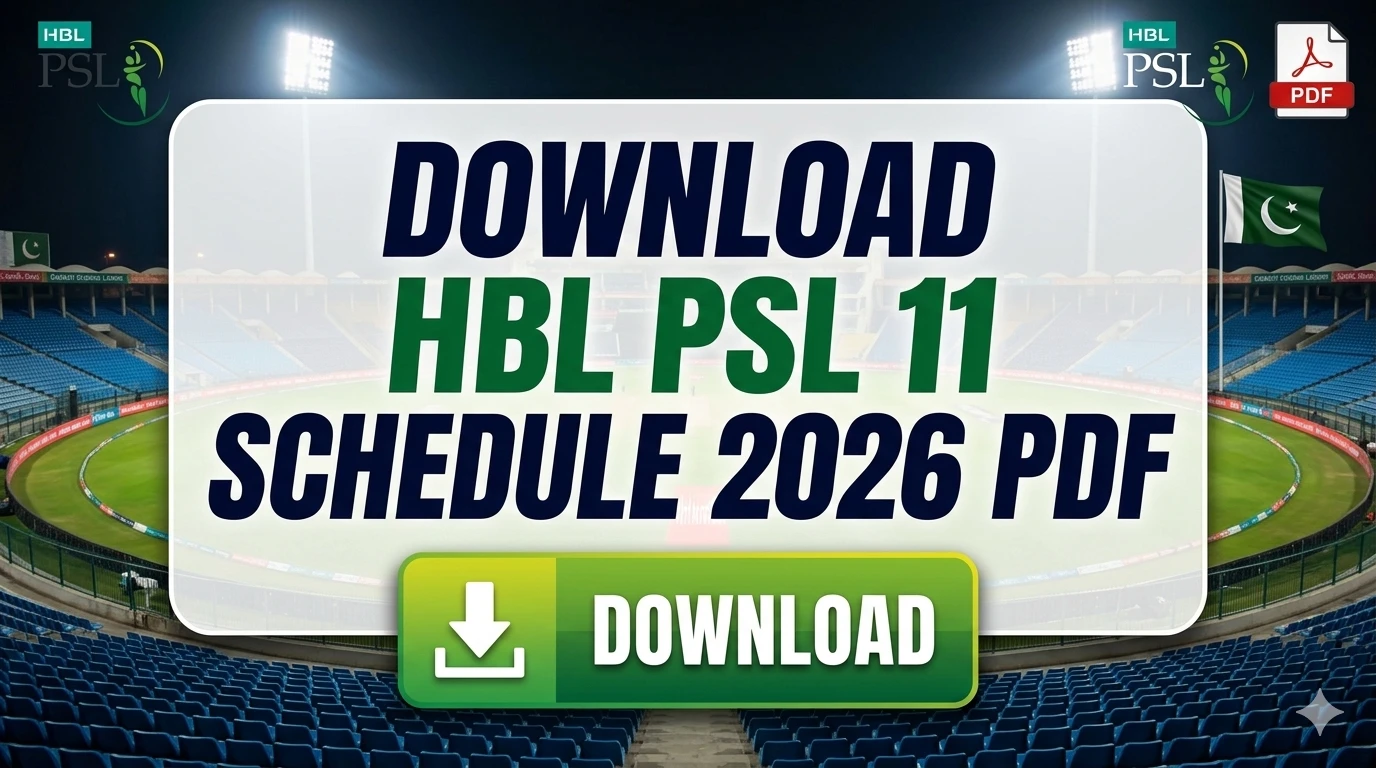 PSL 11 Schedule 2026
