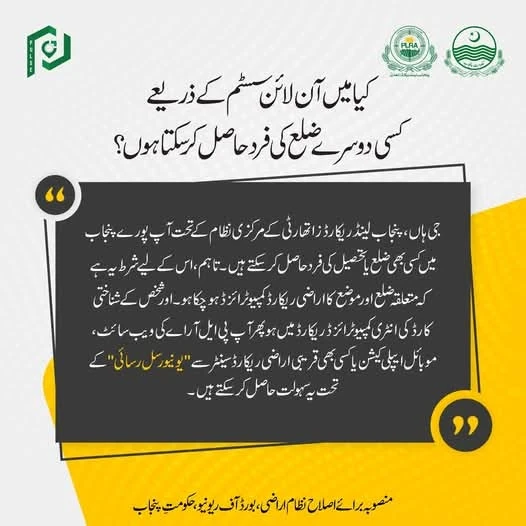 پنجاب لینڈ ریکارڈ