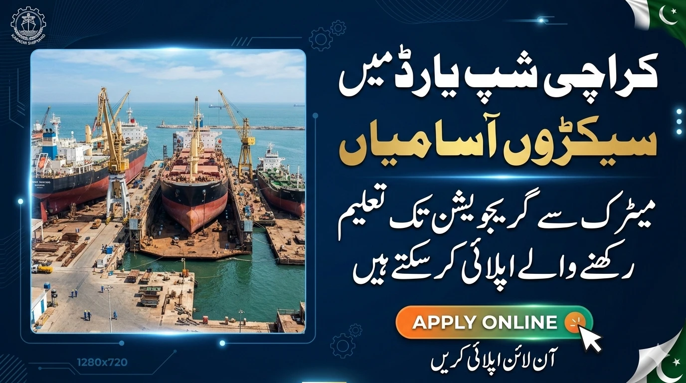 Worker at Karachi Shipyard Engineering Works shipyard building a vessel