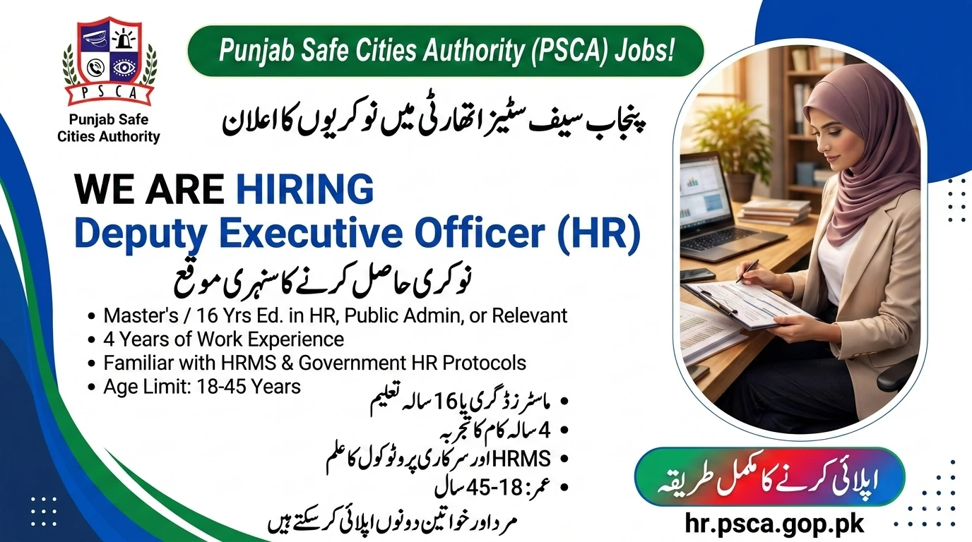 Punjab Safe Cities Authority Jobs 2026