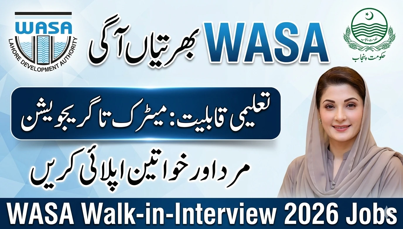 WASA Mianwali Jobs 2026
