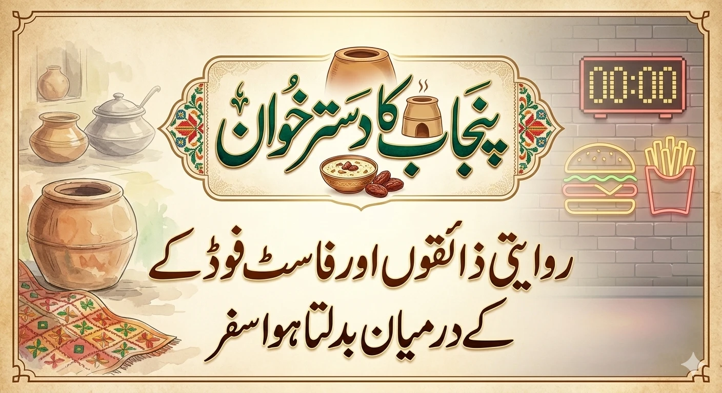 پنجاب کا دسترخوان: روایتی ذائقوں اور فاسٹ فوڈ کے درمیان بدلتا ہوا سفر