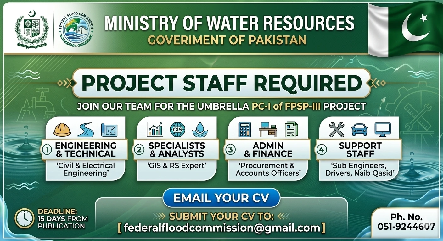 New Career Opportunities at the Ministry of Water Resources