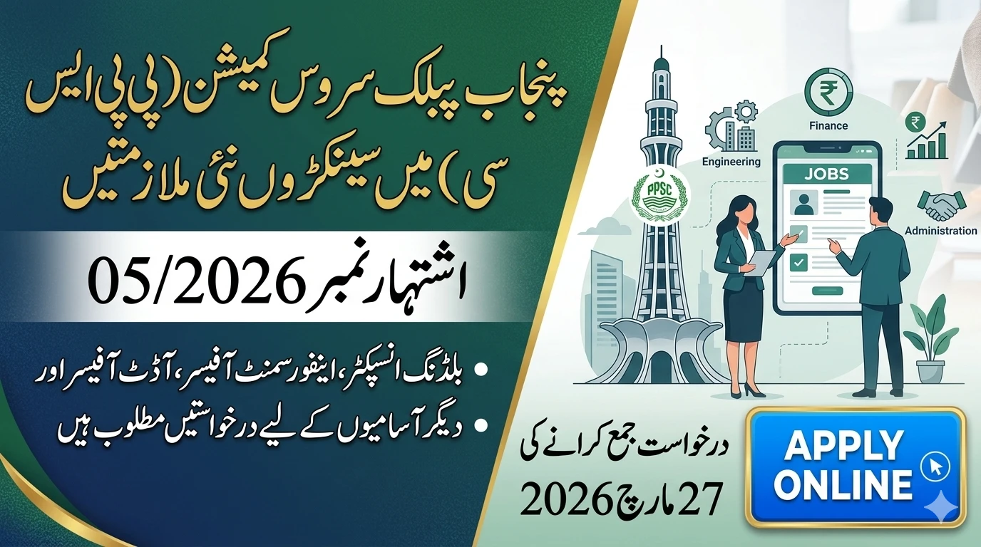 PPSC Jobs Advertisment 5/2026