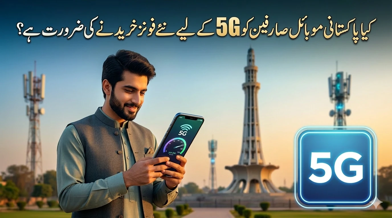 Checking 5G compatibility on a smartphone in Pakistan" or "5G network coverage map Pakistan 2026