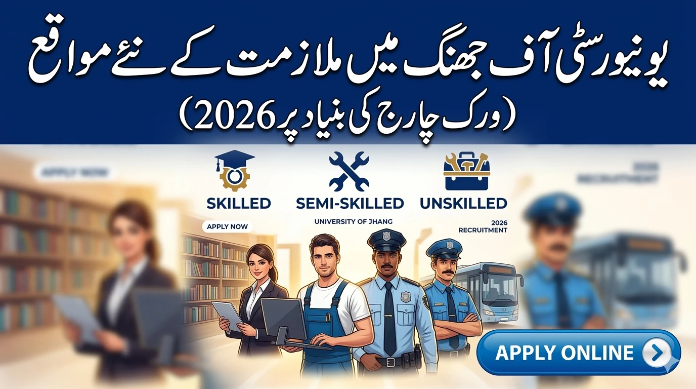 University of Jhang: New Job Openings 2026