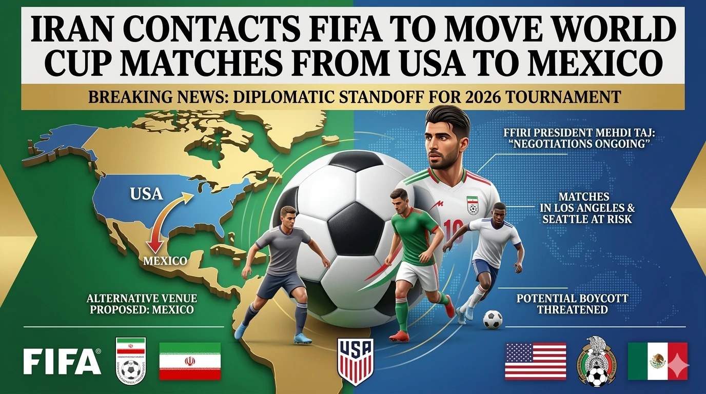 FIFA World Cup 2026: Iran’s Bold Request to Move Matches to Mexico