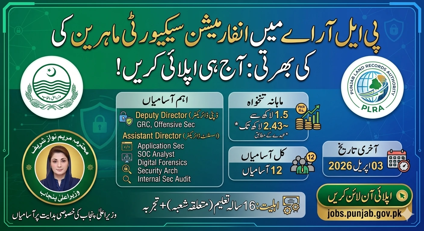 Punjab Land Records Authority (PLRA) Jobs