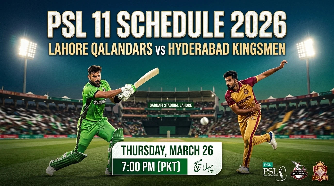 PSL 11 Schedule 2026