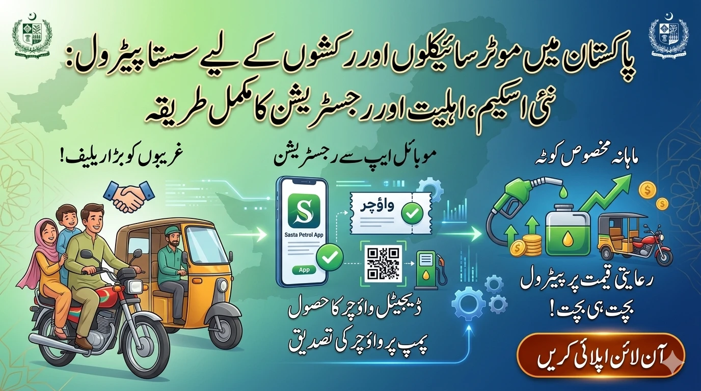 Sasta Petrol Scheme for Motorcycles and Rickshaws 2026
