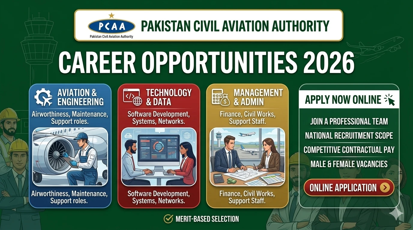 Pakistan Civil Aviation Authority (PCAA) Jobs