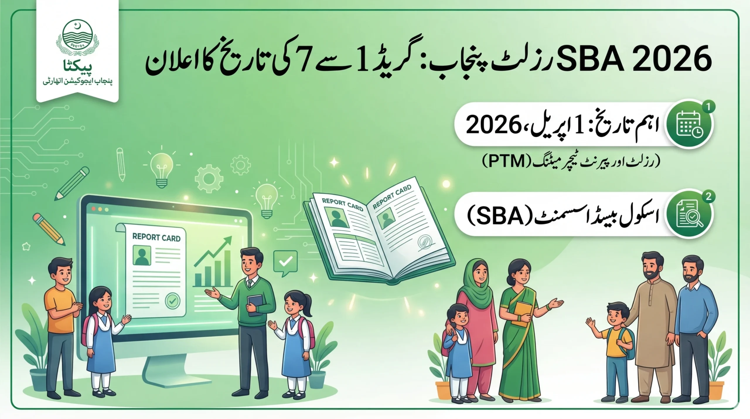 Punjab School Result 2026: SBA PTM Schedule for Grades 1-7 Announced