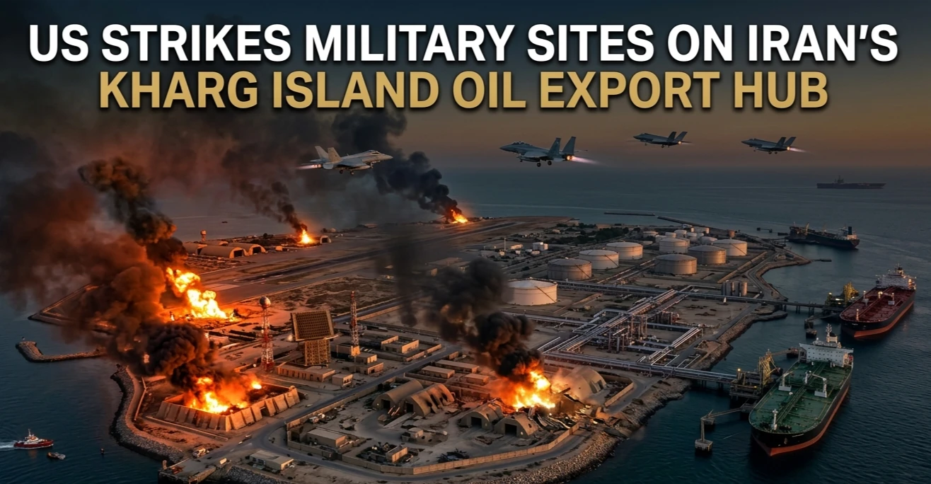 US Strikes Military Sites on Iran’s Kharg Island