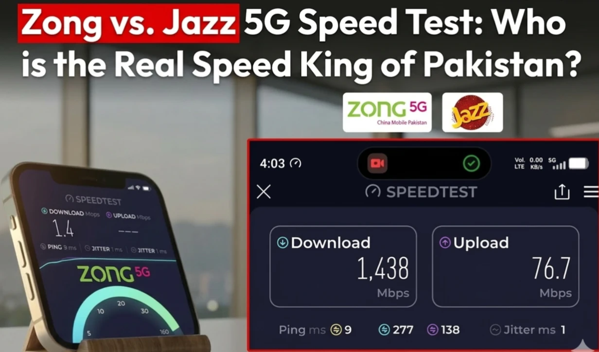 Zong vs. Jazz 5G Speed Test: Who is the Real Speed King of Pakistan?