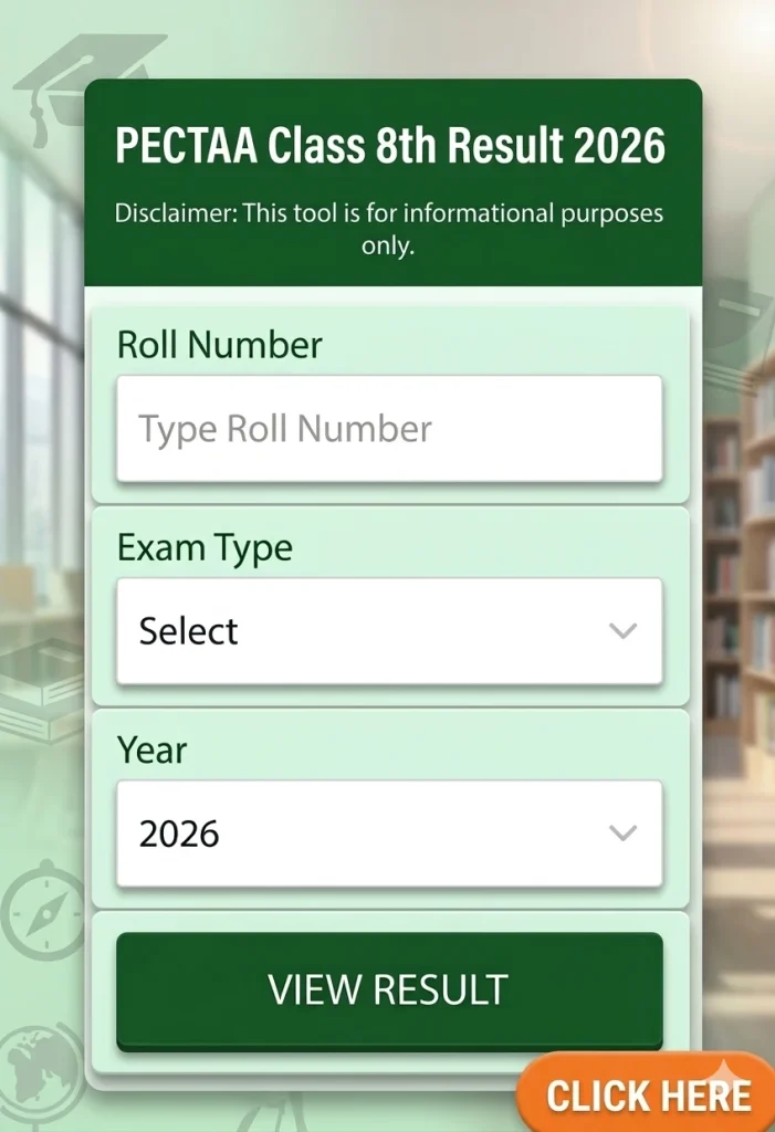 PECTAA Class 8th Result 2026