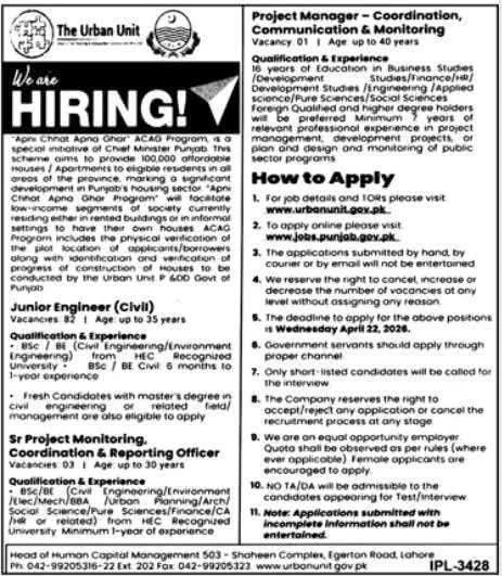 The Urban Unit Jobs 2026