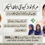 Maryam Nawaz Community Health Inspector Jobs 2026