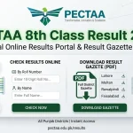 PECTAA 8th Class Result 2026 Gazette Download PDF