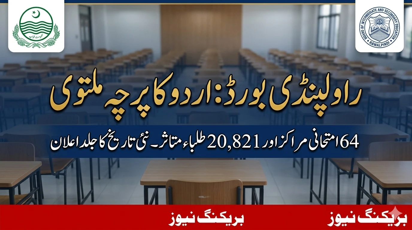 BISE Rawalpindi Urdu Paper Postponed