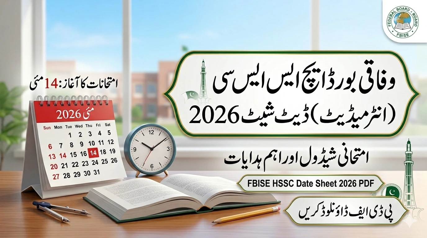 FBISE HSSC Date Sheet 2026
