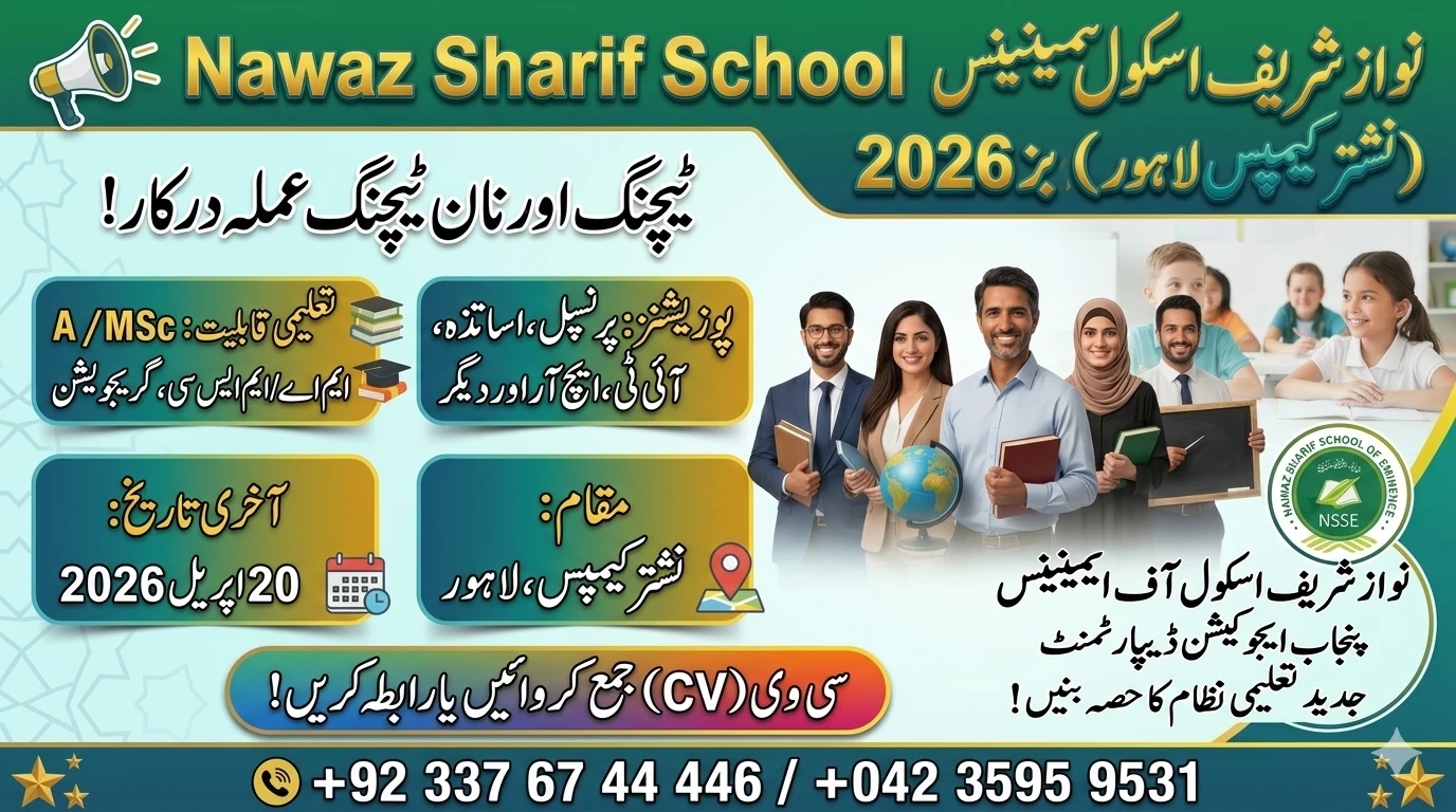 https://maryamkobatain.pk/nawaz-sharif-school-of-eminence-lahore-jobs-2026/