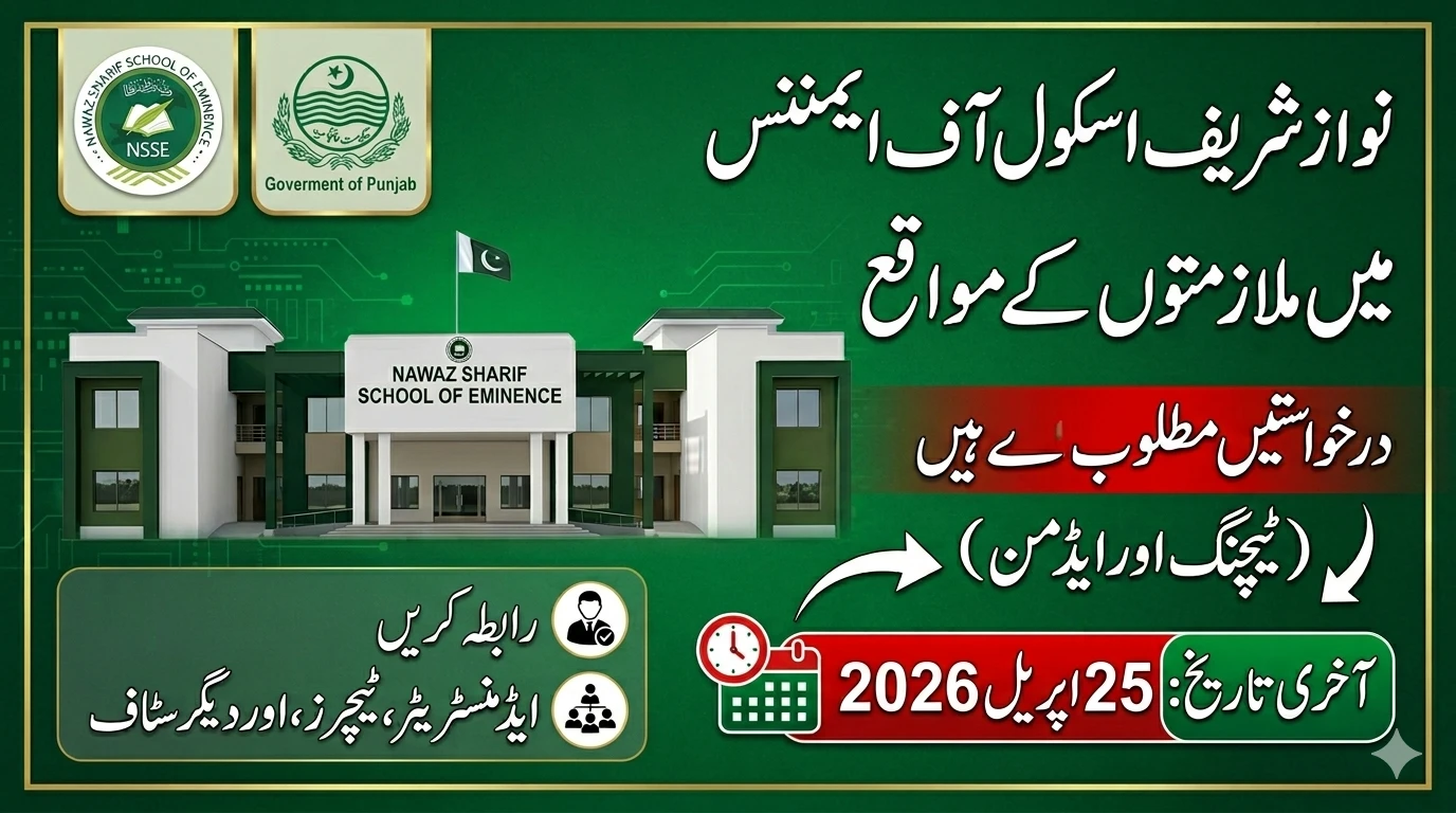 Nawaz Sharif School of Eminence Jobs 2026