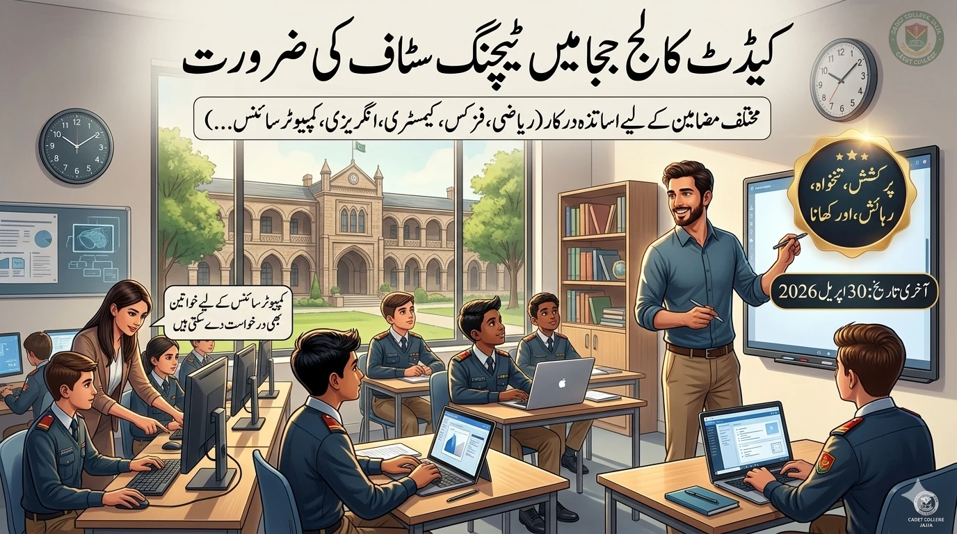 Latest Teaching Jobs at Cadet College Jajja 2026