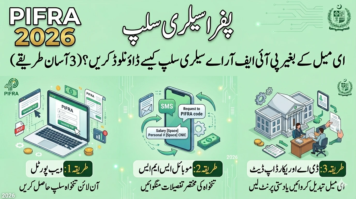 Download PIFRA salary slip without email